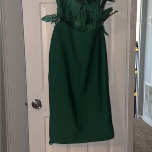 Fashion Nova Emerald Strapless Dress